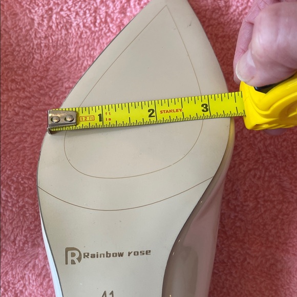 Rainbow White Patent Heels - Picture 7 of 12